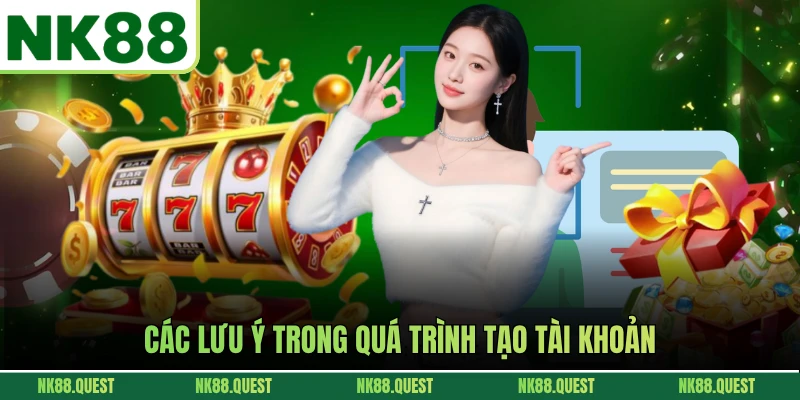 Các lưu ý trong quá trình tạo tài khoản
