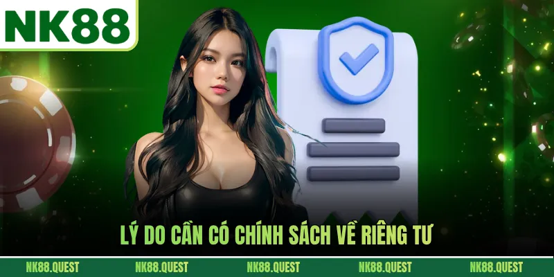 Lý do cần có chính sách về riêng tư
